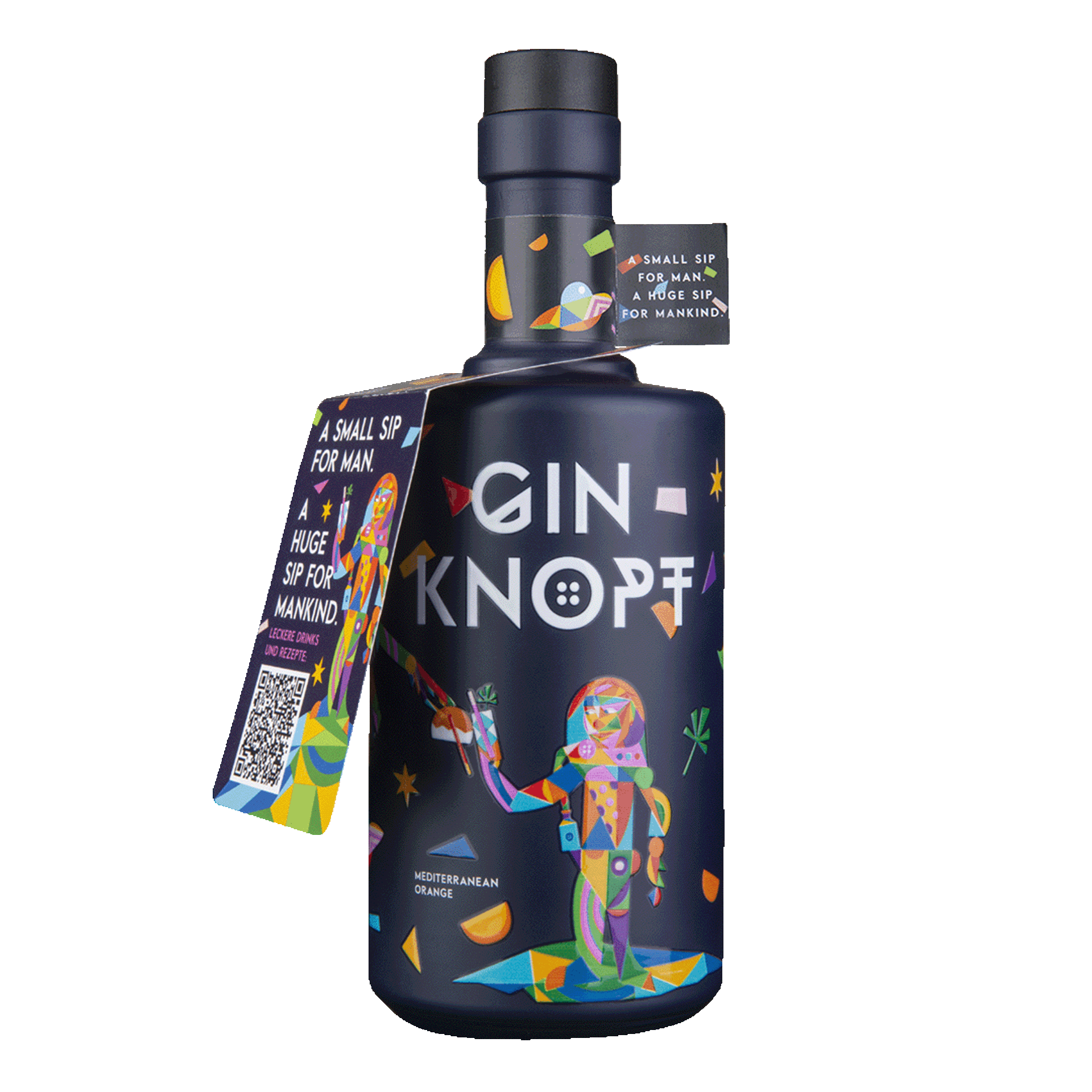 Gin Knopf - mediterrane Orange 44% - 0,5l