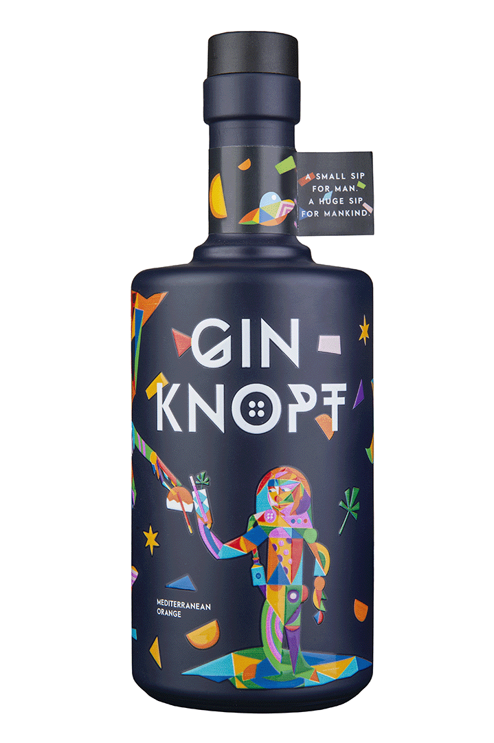 Gin Knopf - mediterrane Orange 44% - 0,5l